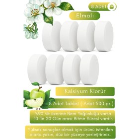Resim Vcalla 8 Adet Nem Alıcı | Küf Önleyici | Ev Tipi Rutubet Giderici | Elma Esanslı | Ev,depo 