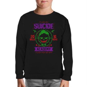 Resim Suicide Squad - Academy Joker Siyah Çocuk Sweatshirt 