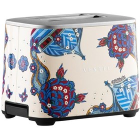 Resim Vestel X Aslı Filinta Retro Bej Çini Ekmek Kızartma Makinesi 