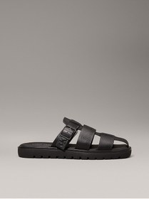 Resim Calvin Klein Erkek Siyah Düz Sandalet 
