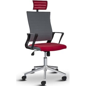 Resim Asbir Mobilya Rigel Başlıklı Metal Ayaklı Çalışma Koltuğu Ofis Sa 