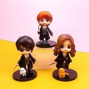 Resim 1 adet WB Harry, Hermione, Ron Figür - Siyah ve Beyaz Tasarım ile PVC Koleksiyonluk Heykel, Ev Ofis Dekoru için Mükemmel, Cadılar Bayramı, Şükran Günü, Noel, Mezuniyet için İdeal Hediye, Elektrik Gerektirmez, Tatiller için Hediye | Karakter Heykeli | Detaylı Tasarım, Figürler Ev Dekoru 