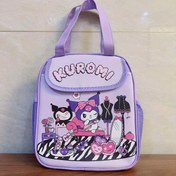Resim Sanrio için for kuromi Büyük Kapasiteli Öğle Yemeği Çantası - Ayarlanabilir Askılı Dayanıklı Polyester, Sevimli Karikatür Tasarımı, İşe Giderken ve Piknikler İçin Mükemmel, Öğle Yemeği Çantası 