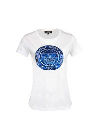 Resim Fenerbahçe Kadın Tribun Yaldızlı T-Shirt Beyaz 