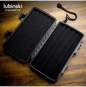 Resim Lubinski Seyahat Puro Kutusu Humidor Kırılmaz Plastik Siyah Kızılderili 5'S 
