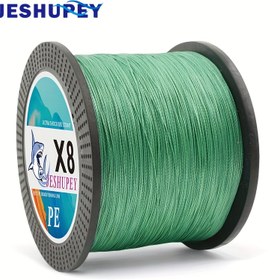 Resim 8 iplikli PE balıkçılık hattı, yırtılma direnci ve kırılma eğilimi daha az olan 1000M, yüksek çekme dayanımı olan 5.44/11.34/18.14/27.22/31.75/40.82KG deniz, kule ve kara balıkçılığı için dokuma balıkçılık ağı hattı 