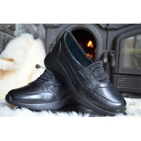 Resim King Paolo U6598 Comforevo Ayakkabı - Siyah - Bayan Ayakkabı,Deri 