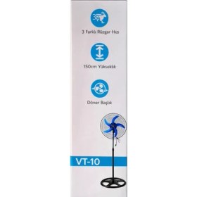 Resim MPIA Mpıa Vt-10 18" Sanayi Tipi Vantilatör 80W 3 Kademeli 