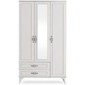 Resim Irmak 3 Kapılı 2 Çekmeceli Gardrop Elbise Dolabı 120x48x195cm 