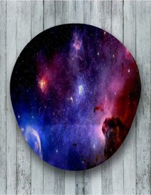 Resim Galaksi Oval Bilek Destekli Mouse Pad Mousepad 