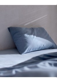 Resim Madame Coco Odette Family Size %100 Pamuk Ranforce Baskılı Nevresim Takımı - Koyu Mavi Nt0000000418 Mavi 