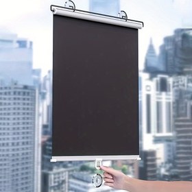 Resim Sürgü Kupa ile Karartma Perdeleri - Seyahat, İş, Otel Odaları ve Balkonlar için İnce ve Taşınabilir PVC Karartma Perdeleri - Gizlilik ve Işık Kontrolü için Ayarlanabilir Boyut, Seyahat Gereksinimleri | Modern Pencere Tedavisi | PVC Malzeme 