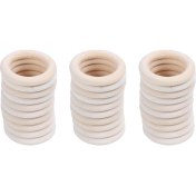 Resim Explosion1 3x Doğal Ahşap Halkalar Çap 50MM (Yurt Dışından) 
