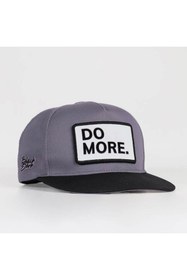 Resim BlackBörk Do More Logolu Siyah-Gri Hip Hop Şapka 