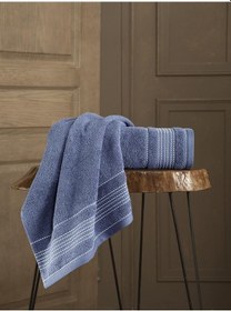 Resim Ladın Pamuk Banyo Havlusu 70x140 Antrasit 