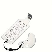 Resim 1 Adet Güç Gerektirmeyen Ağır Hizmet Tipi Taşınabilir Kapı Kilidi - Ev, Otel, Ofis, Banyo için Hırsızlık Önleyici Güvenlik Bariyeri - Kolay Kurulumlu Kapı Durdurucu ile Artırılmış Güvenlik ve Mahremiyet - Kadınlar, Seyahat Edenler, İşletmeler İçin İdeal - Şık Metalik Bitişli Dayanıklı Metal Kilit 