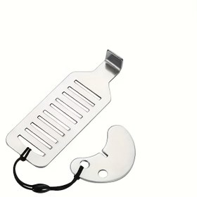 Resim 1 Adet Güç Gerektirmeyen Ağır Hizmet Tipi Taşınabilir Kapı Kilidi - Ev, Otel, Ofis, Banyo için Hırsızlık Önleyici Güvenlik Bariyeri - Kolay Kurulumlu Kapı Durdurucu ile Artırılmış Güvenlik ve Mahremiyet - Kadınlar, Seyahat Edenler, İşletmeler İçin İdeal - Şık Metalik Bitişli Dayanıklı Metal Kilit 