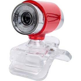 Resim Usb Webcam 480p, Mikrofonlu, Canlı Yayın, Ve Video Konuşmaları İçin Kırmızı Kameralar 