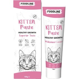 Resim Foodline Kitten Malt Macun 100 Gr, Yavru ve Anne Kediler Için Bağışıklık Sistemi Destekleyici 