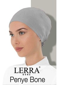 Resim Dikişli Penye Bone Gri 