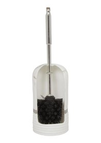 Resim D-20815 Bergama Silver Tuvalet Fırçası, Gri, Standart Siyah 