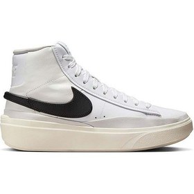 Resim Nike Erkek Basketbol Ayakkabısı Beyaz Blazer Phantom Mid Dx5800-100 Null Beyaz 