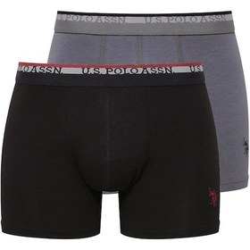 Resim U.S. Polo Assn. U.s Polo Assn. 80489 Erkek Modal 2'li Boxer-siyah&antrasit Siyah 