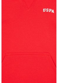 Resim U.S. Polo Assn. Erkek Çocuk Kırmızı Basic Kapüşonlu Sweatshirt 50313808-VR030 
