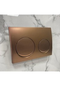 Resim Geberit Alpha20 Mat Bronz Gömme Rezervuar Kumanda Paneli Bronz 