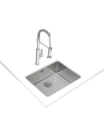 Resim Teka BE LINEA RS15 50.40 Tezgahaltı Eviye Paslanmaz Çelik 50 cm 115000005 