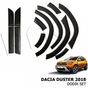 Resim Dacia duster dodik çamurluk kaplama kapı çıtası bantı takımı 2018+ 