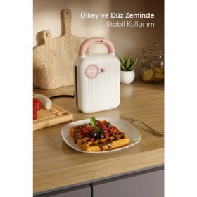 Resim Fressi Tost Ve Waffle Makinesi | Çıkarabilir Yapışmaz Plakalı | 5 Ayrı Plaka | Fr-tm33 Panfun 
