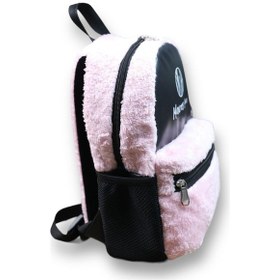 Resim Monte Lui Mnt3637 Peluş Sırt Çantası Pembe Siyah 