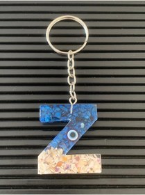 Resim GultekinShop Epoksi Nazar Boncuklu Z Harfi Hediyelik Harf Anahtarlık 