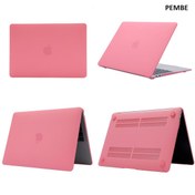 Resim MacBook Air M2 13.6 A2681 2022 Cream Kılıf Kapak Ultra İnce Koruma 