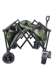 Resim Binbirreyon Katlanır 4 Kalın Tekerlekli Büyük Boy Kamp Plaj Arabası Vagon Tip Taşıma Arabası Mavi Aa100 