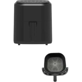 Resim Aylina Mey Ithalat® 4l Airfryer Hazneli Hava Fritözü Yağsız Fritöz Taşınabilir Fırın Işlevi Gören Pratik 