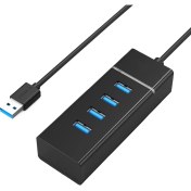 Resim Microcase USB 3.0 Super Speed 4 Port 5 Gbps Çoklayıcı Hub 30 cm Model No: AL2328 - Siyah 