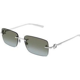 Resim Guccı 1703s 007 55 Unisex Güneş Gözlüğü Gümüş 