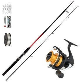Resim Shimano Fx 3000 Fc Bauer Spinex 270 Cm 10-40gr Spin Olta Seti 