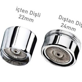 Resim Yapıtaşı Üniversal su Tasarruflu Batarya Musluk Ucu Perlatörü 2Ad 