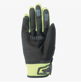 Resim Oj Lever Siyah/sarı Korumalı Motosiklet Eldiveni M 