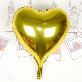 Resim Nessiworld Kalp Uçan Balon Folyo Sarı 80 cm 32 inç 