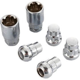 Resim M12x1.5mm Top4+2 Araba Lastiği Somunu Hırsızlığa Karşı Kilit 