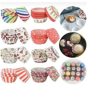 Resim 200 Adet Muffin Cupcake Kağıdı, Renkli Kağıt Muffin Kek Kalıbı Belirtilmemiş Çok Renkli Diğer 