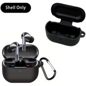 Resim For Samsung için for galaxy Buds 3/3 Pro 2024 için anahtarlık ile silikon kılıf, for Samsung için for galaxy Buds için şok geçirmez koruyucu direnci olan kılıf tutucu anahtarlık (Siyah) 
