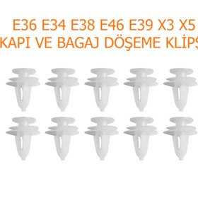 Resim BSG Bmw E36 E34 E38 E39 E46 X3 X5 Kapı Ve Bagaj Döşeme Klipsi 10 Adet 51411973500 