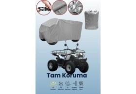 Resim Dokaca Gri Kuba Garden Trac 150 Atv Brandası, Atv Koruyucu Örtüsü 