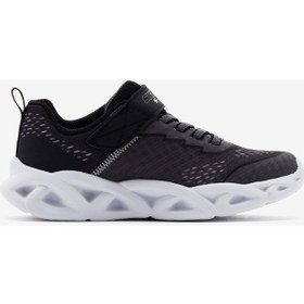 Resim Skechers Twisty Brights 2.0 Büyük Erkek Çocuk Gri Işıklı Spor Ayakkabı 401625l Ccbk 