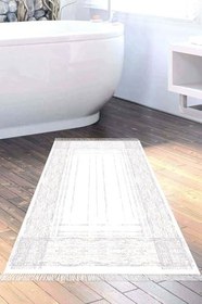 Resim Kaymaz Taban Djt Banyo Halı Trend Saçaklı Modern M5076 M5076K1-9, Mavi, 60 x 100 